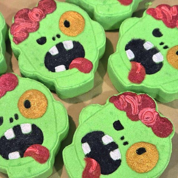 Halloween Bath Bombs: Vegan Zombie & Frankens...