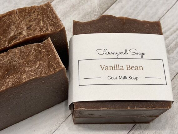Handcrafted Vanilla Bean Goat Milk Soap Bar...