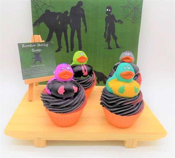Zombie Rubber Duck Cupcake Soap | Halloween B...