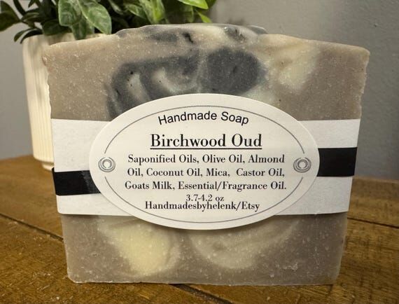 Birchwood Oud Goats Milk Soap, Earthy Scent, ...