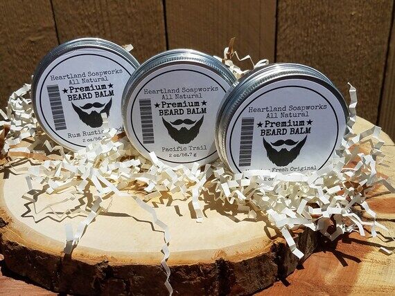 All Natural Men's Beard Balm/ Beard & Mustach...