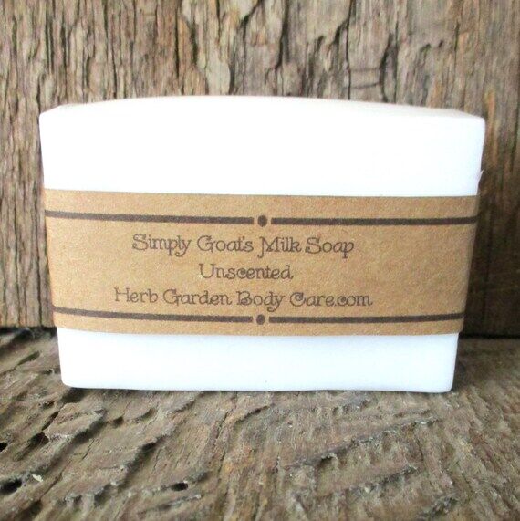 Simply Goats Milk Soap Bar, Unscented, All Na...
