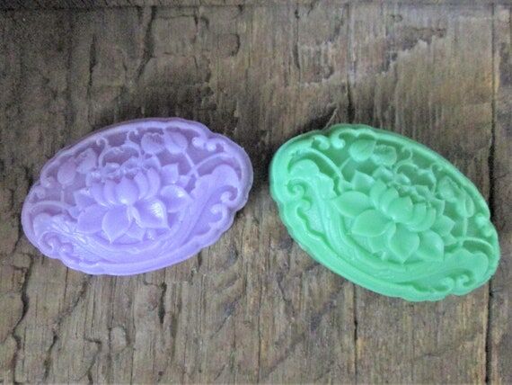 Lotus Flower Oval Goat's Milk Soap Bar Favor,...