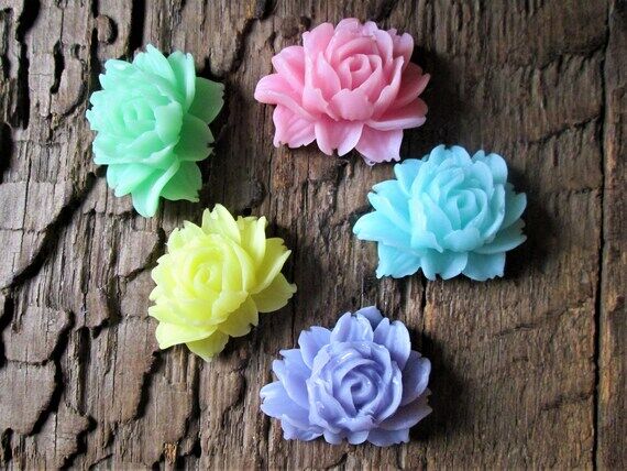 Small Open Rose Soap Favor Wedding, Bridal, B...