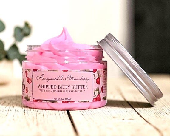 Honeysuckle Strawberry Whipped Body Butter ...