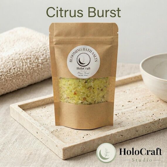 Blooming Bath Salts | Citrus Burst | Lemon & ...