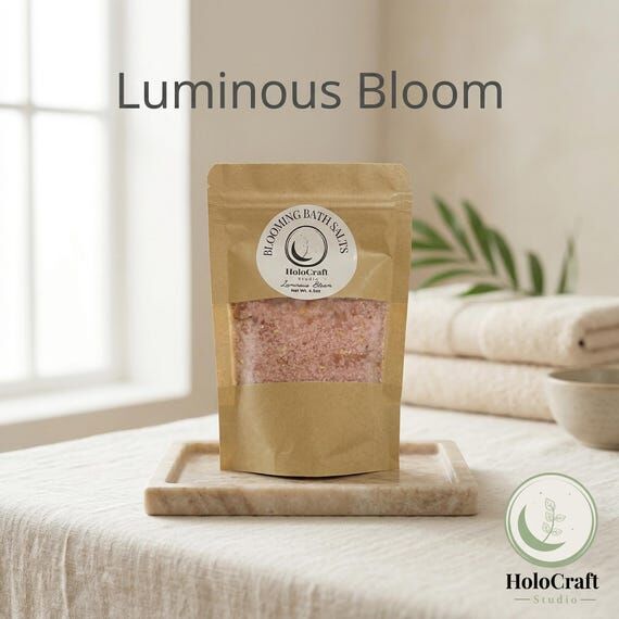 Luminous Bloom Bath Salts | Handcrafted Flora...