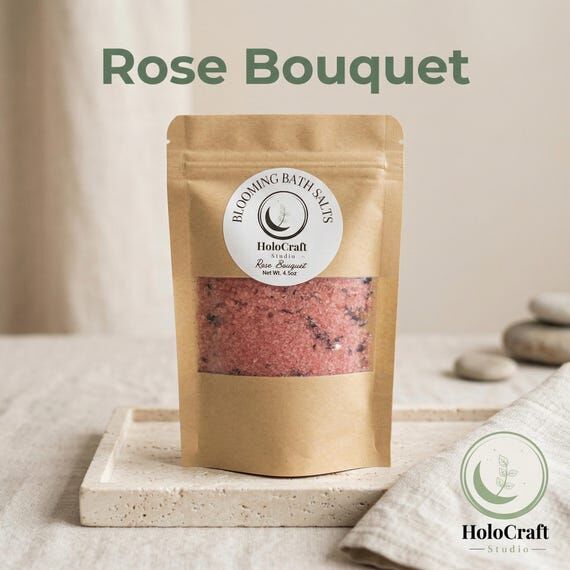 Rose Bouquet Bath Salts | Handcrafted Floral ...