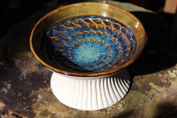 Ammonite drinking bowl made of ceramic - hand...