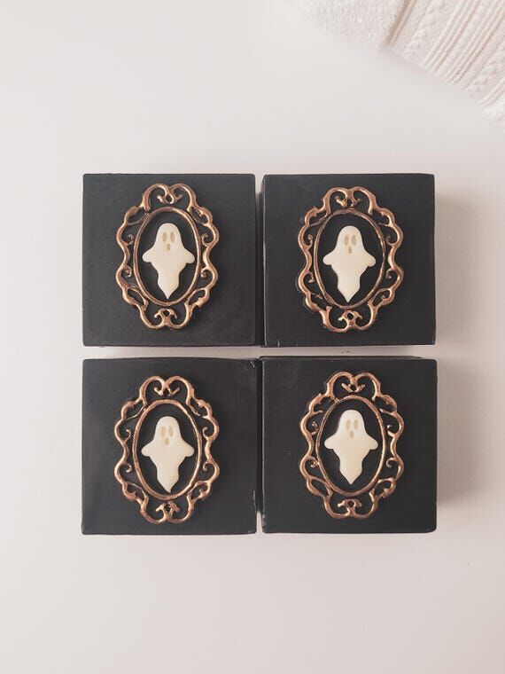 Spooky Halloween Soap, Gothic Bath Decor, Boo...