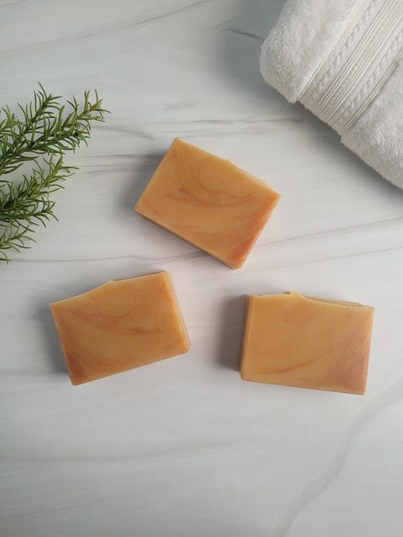 Bergamot Orange Handmade Goat Milk Soap, Fres...
