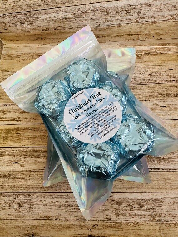 Christmas Tree Shower Steamers...