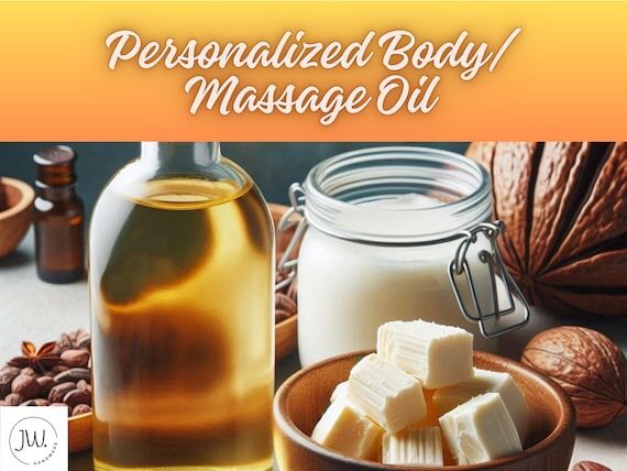 Organic Personalized Massage Oil, Skincare Sp...