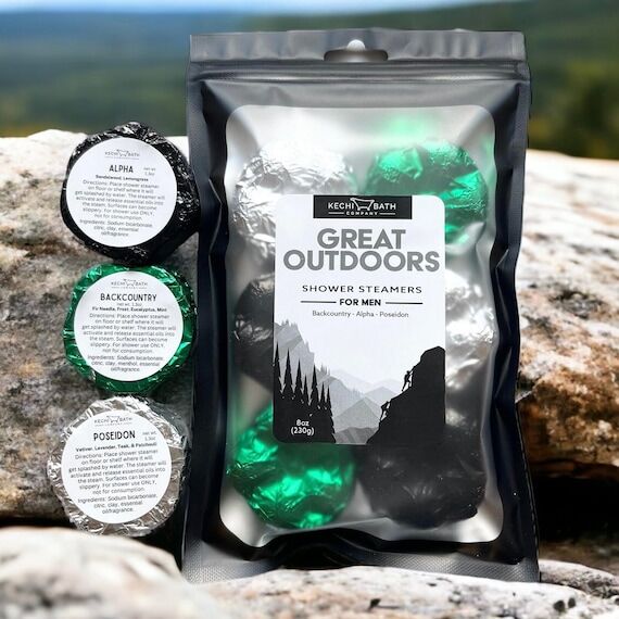 Great Outdoors Shower Steamers for Men 6-pack...