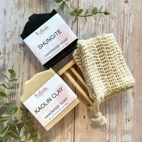 Handmade Soap Gift Box: Kaolin Clay, Shungite...