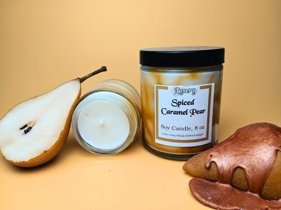 Spiced Caramel Pear Scented Holiday Christmas...