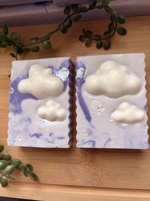 Purple Rain Goat Milk Soap Bar | Lavender, Va...
