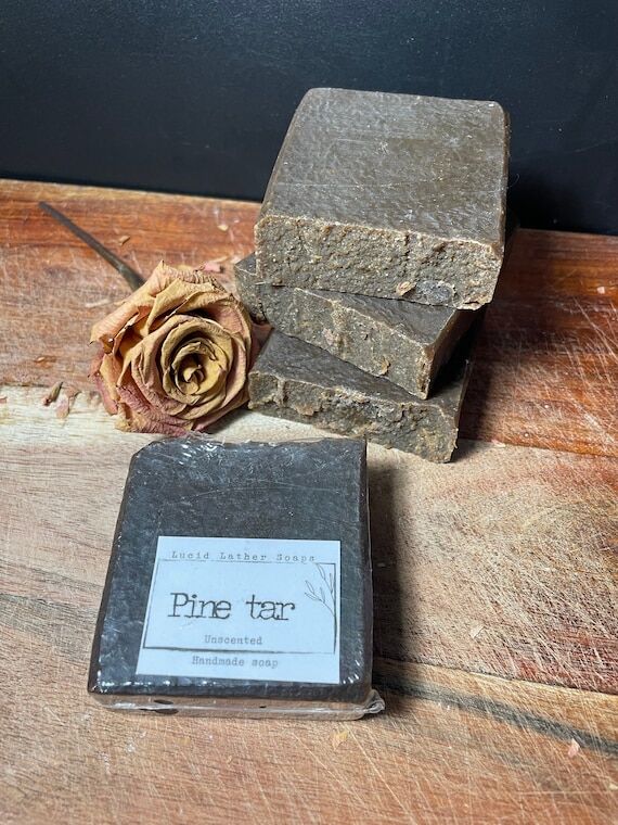 Pine tar soap, Fragrance free soap, Sensitive...