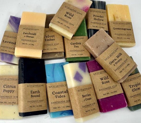 Mini soap bars, Sample soaps, Bridal and Baby...