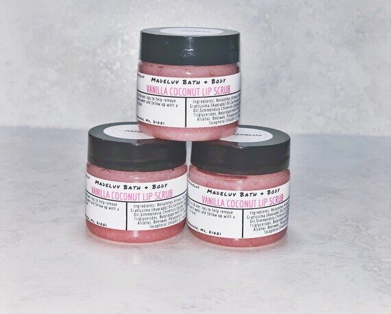 1 oz Vanilla Coconut Sugar Lip Scrub...
