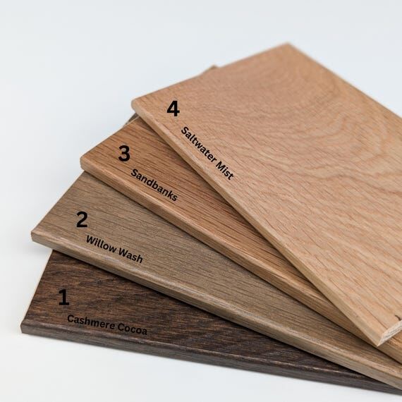 Wood Samples - Set of 4 on White Oak...