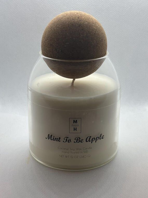 Coconut-Soy Cork Ball Candles...