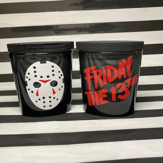 Friday the 13th 6oz hand poured candle Black ...