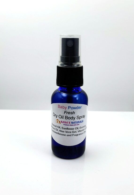 Baby Powder Fresh Dry Oil Body Spray, Natural...