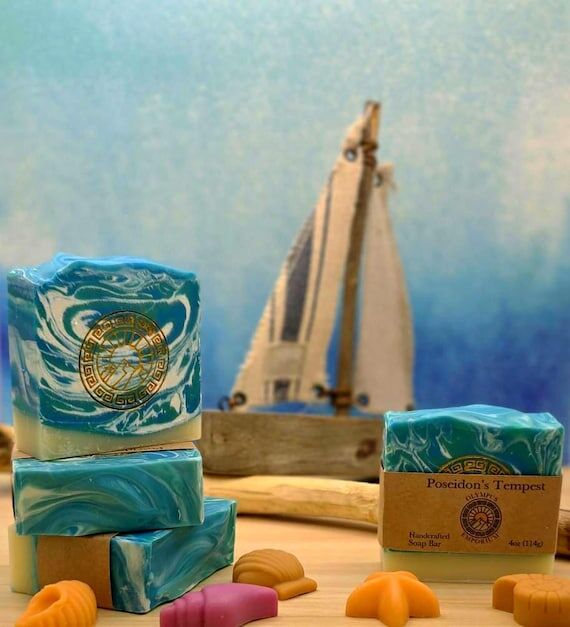 Poseidon's Tempest Soap Bar | Sea Salt Waves ...