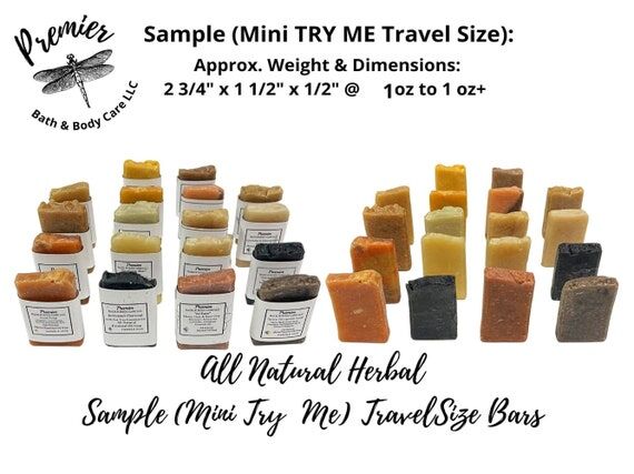 Handmade Soap Samplers, Travel Size Soaps, 6-...