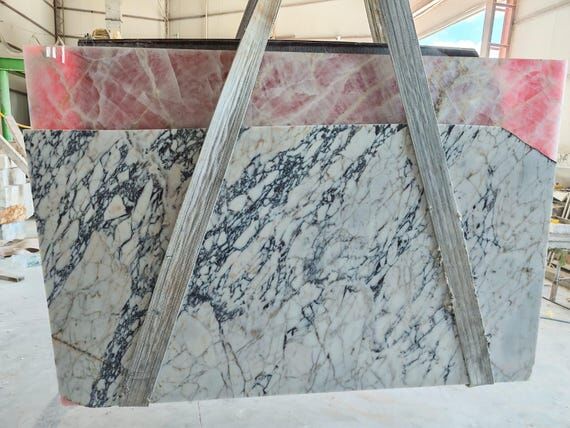 Handcrafted Calacatta Viola Marble Sink: Roun...