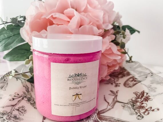 Handmade Champagne Sugar Body Scrub...