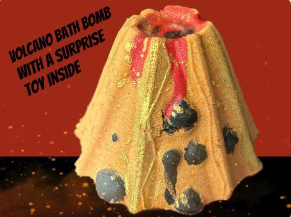Volcano Bath Bomb (7.5 oz) with Surprise Toy:...