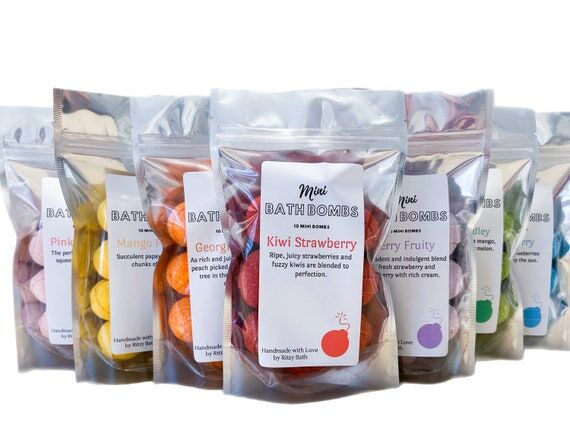 Mini Scented Bath Bombs, Foot Soak, Kids Bath...