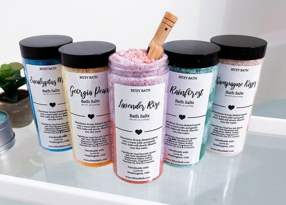 Handmade Bath Salts - Aromatherapy Soak, Self...