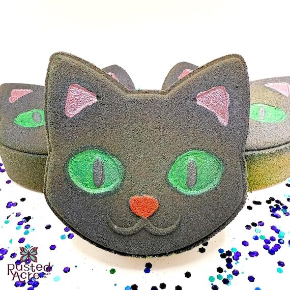 Black Cat Bath Bomb | Spooky Cat Bath Bomb |H...
