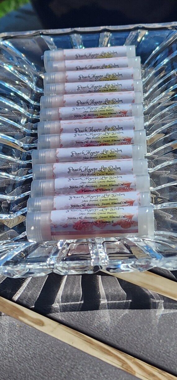 Lip Balm- Peach Mango, French Vanilla, Pina C...