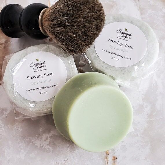 Men’s Shaving Soap, Birthday Gift, Spearmin...