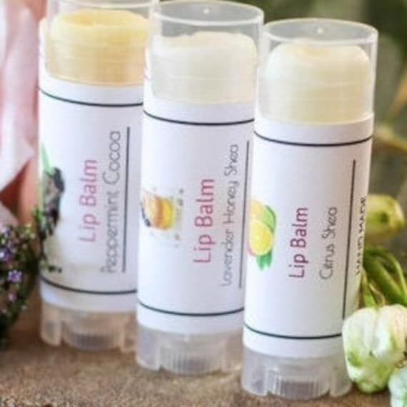 Lavender Honey Lip Balm, Natural Lip Balm, Es...