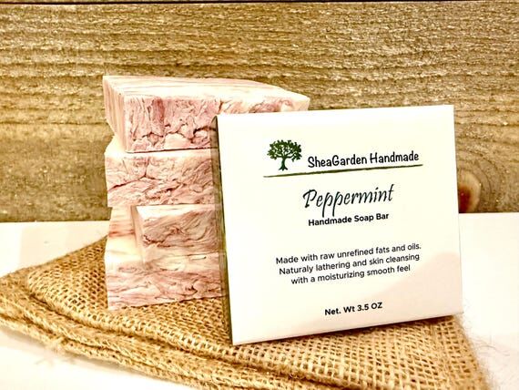 Handmade Peppermint Soap: Vegan, Eco Friendly...