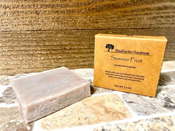 Summer Fruit Handmade Soap, Eco Friendly Plas...