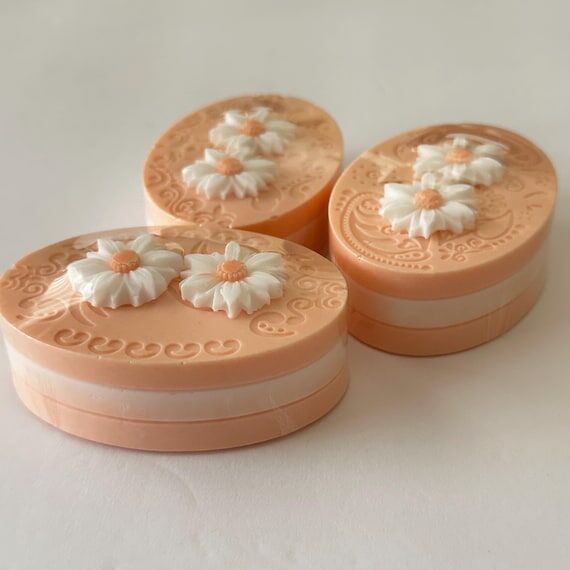 Sweet Orange Daisy Blossom Soap: Handmade She...
