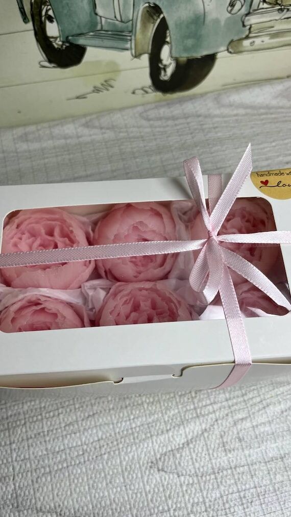 Handmade Goat Milk Peony Soap Gift Set: Flora...