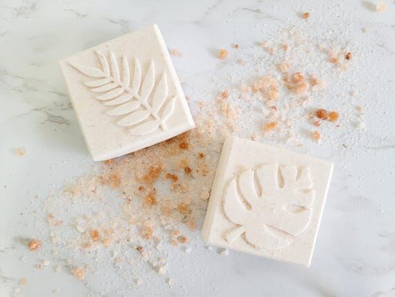 Himalayan Pink Salt Scrub Soap, Coconut Oil, ...