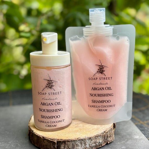 Vanilla Coconut Cream Shampoo with Argan Oil:...