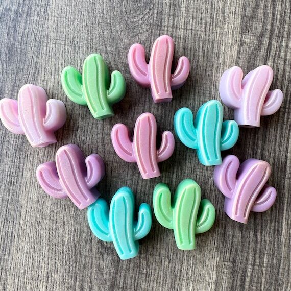 Handmade mini soap set - Cactuses. Party Favo...