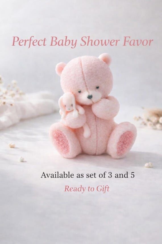 Baby Shower Favor Teddy Bear Soap, Party Favo...