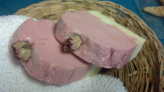 Rose Garden Handmade Glycerin Soap Bar, Dried...