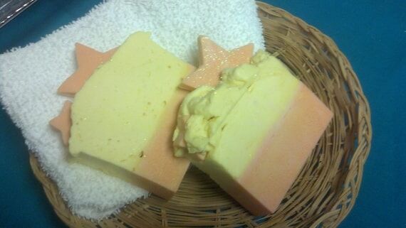 Orange Scented Glycerin Soap Bar, Handmade Sp...