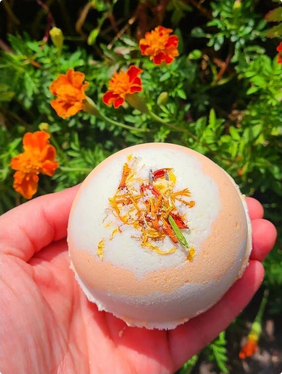 Orange Dreamsicle Handmade Botanical Bath Bom...